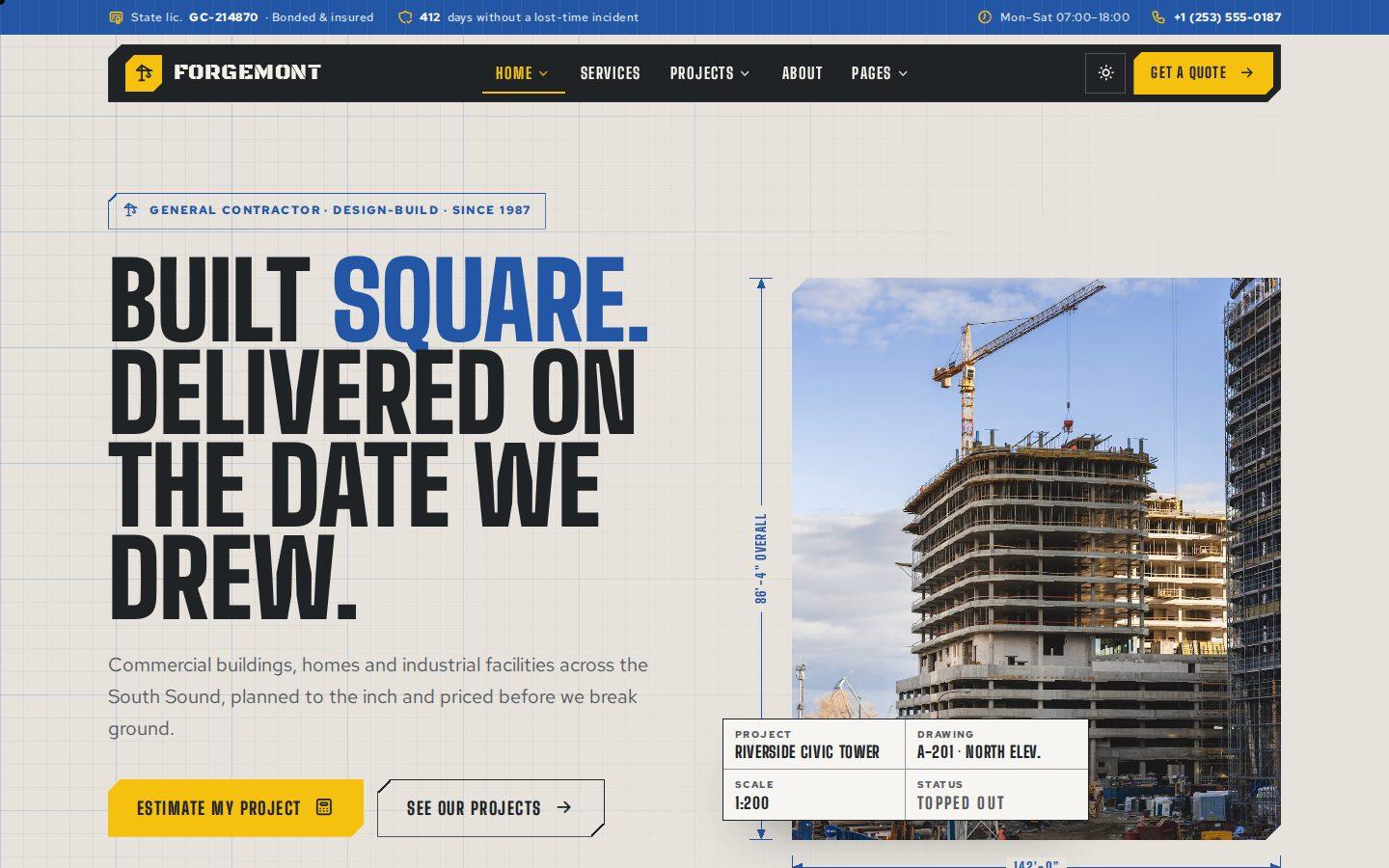 Forgemont home page preview